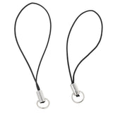 Maxbell 100x CELL PHONE STRAPS Strings Jump Ring End Lariats Black - Aladdin Shoppers
