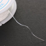 Maxbell 2 Pieces 10 Meters Clear Elastic Thread Cord For Jewelry Making 0.8mm 1.0mm