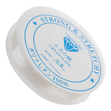 Maxbell 2 Pieces 10 Meters Clear Elastic Thread Cord For Jewelry Making 0.8mm 1.0mm