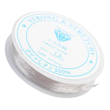 Maxbell 2 Pieces 10 Meters Clear Elastic Thread Cord For Jewelry Making 0.8mm 1.0mm