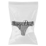 Maxbell Men's Sexy Nets Yarn Bulge Pouch Bikini Briefs Breathable T-back S Black - Aladdin Shoppers
