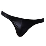 Maxbell 2x Men's G-String Briefs Underpants PU Leather T-back Pouch Thongs Shorts S