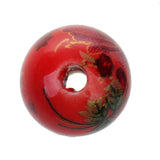 Maxbell 20Pcs Mixed Round Ceramic Porcelain Loose Spacer Beads Charms Findings 10mm - Aladdin Shoppers