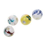 Maxbell 20Pcs Mixed Round Ceramic Porcelain Loose Spacer Beads Charms Findings 10mm - Aladdin Shoppers