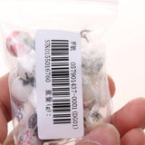Maxbell 20Pcs Mixed Round Ceramic Porcelain Loose Spacer Beads Charms Findings 12mm - Aladdin Shoppers