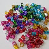 Maxbell 100pcs Hair Braid Cuff Adjustable Hair Rings Braid Beads Clips Decorations
