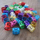 Maxbell 100pcs Hair Braid Cuff Adjustable Hair Rings Braid Beads Clips Decorations