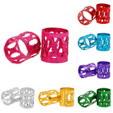 Maxbell 100pcs Hair Braid Cuff Adjustable Hair Rings Braid Beads Clips Decorations