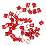 Maxbell 100pcs Hair Braid Cuff Adjustable Hair Rings Braid Beads Clips Decorations