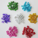 Maxbell 100pcs Hair Braid Cuff Adjustable Hair Rings Braid Beads Clips Decorations