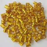 Maxbell 100pcs Hair Braid Cuff Adjustable Hair Rings Braid Beads Clips Decorations