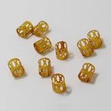 Maxbell 100pcs Hair Braid Cuff Adjustable Hair Rings Braid Beads Clips Decorations