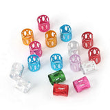 Maxbell 100pcs Hair Braid Cuff Adjustable Hair Rings Braid Beads Clips Decorations