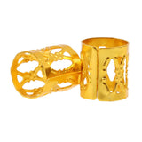 Maxbell 100pcs Hair Braid Cuff Adjustable Hair Rings Braid Beads Clips Decorations