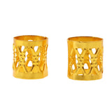 Maxbell 100pcs Hair Braid Cuff Adjustable Hair Rings Braid Beads Clips Decorations