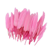 Maxbell 50pcs Dyed Goose Feather Jewelry Decor Headgear DIY Crafts 4-6inch Pink - Aladdin Shoppers