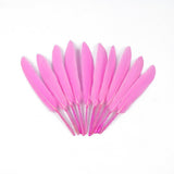 Maxbell 50pcs Dyed Goose Feather Jewelry Decor Headgear DIY Crafts 4-6inch Pink - Aladdin Shoppers