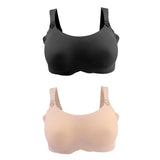 Maxbell Maxbell Sexy Special Pocket Bra For Silicone Breast Form False Boob Bra 85C Black