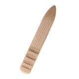 Maxbell 3pcs Leathercraft Edge Beveler Skiving Craft Tool with Wood Burnisher