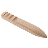 Maxbell 3pcs Leathercraft Edge Beveler Skiving Craft Tool with Wood Burnisher
