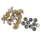 Maxbell Phenovo 10pcs Mushroom Cap Rivet Stud Spike Nail for Leather Craft #18 8.5mm - Aladdin Shoppers