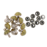 Maxbell Phenovo 10pcs Mushroom Cap Rivet Stud Spike Nail for Leather Craft #18 8.5mm - Aladdin Shoppers