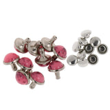 Maxbell Phenovo 10pcs Mushroom Cap Rivet Stud Spike Nail for Leather Craft #16 8.5mm - Aladdin Shoppers