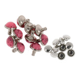 Maxbell Phenovo 10pcs Mushroom Cap Rivet Stud Spike Nail for Leather Craft #16 8.5mm - Aladdin Shoppers