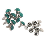 Maxbell Phenovo 10pcs Mushroom Cap Rivet Stud Spike Nail for Leather Craft #2 7.5mm - Aladdin Shoppers