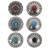 Maxbell Phenovo 5x NO-SEW Metal Decorative Tack Snap Studs Buttons Fasteners 30mm #4 - Aladdin Shoppers