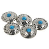 Maxbell Phenovo 5x NO-SEW Metal Decorative Tack Snap Studs Buttons Fasteners 30mm #4 - Aladdin Shoppers