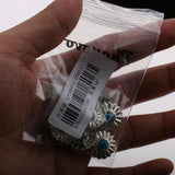 Maxbell Phenovo 5x NO-SEW Metal Blue Stone Flower Tack Snap Studs Buttons Fasteners - Aladdin Shoppers