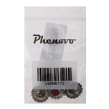 Maxbell Phenovo 5x NO-SEW Metal Red Stone Flower Tack Snap Studs Buttons Fasteners - Aladdin Shoppers