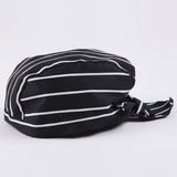 Maxbell 2 Pieces Kitchen Catering Chef Skull Cap Tie Back Pirate Hat Headwrap Unisex
