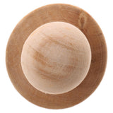 Maxbell Handmade Polish Rubber-stamp Handle Wood Craft DIY Stamp Accessories 3.8CM - Aladdin Shoppers