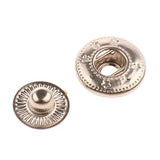 Maxbell 40 Sets Snap Fasteners Popper Press Stud Button for Leather Kit Silver - Aladdin Shoppers