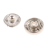 Maxbell 40 Sets Snap Fasteners Popper Press Stud Button for Leather Kit Silver - Aladdin Shoppers