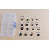 Maxbell 40 Sets Snap Fasteners Popper Press Stud Button for Leather Kit Silver - Aladdin Shoppers