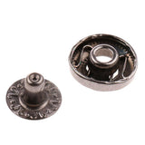 Maxbell 40 Sets Snap Fasteners Popper Press Stud Button for Leather Kit Gray - Aladdin Shoppers
