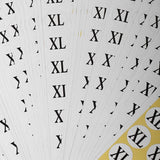 Maxbell 70 Sheets Clothing Shoes Round Size Stickers Retail Apparel Labels XL - Aladdin Shoppers