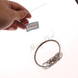 Maxbell Retro Vintage Bronze Large Round Key Ring Includes 10 Small Group Rings - Aladdin Shoppers