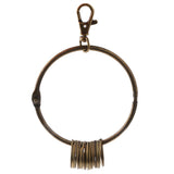 Maxbell Retro Vintage Bronze Large Round Key Ring Includes 10 Small Group Rings - Aladdin Shoppers