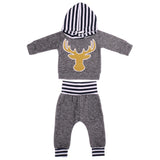 Maxbell New Baby Boy Long Sleeve Elk Pattern T-shirt+Pant 2pcs Outfit Set 100cm - Aladdin Shoppers