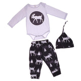 Maxbell New Unisex Baby Long Sleeve Elk Pattern T-shirt+Pant 2pcs Outfit Set 100cm - Aladdin Shoppers