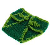 Maxbell Newborn Baby Girls Boys Crochet Knit Costume Photo Photography Prop Set Sleeping Bag Green - Aladdin Shoppers