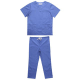 Maxbell Men Women Medical Spa Nursing Clinic Scrub Sets Hospital Uniform XXL Blue - Aladdin Shoppers