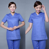 Maxbell Men Women Medical Spa Nursing Clinic Scrub Sets Hospital Uniform XXL Blue - Aladdin Shoppers