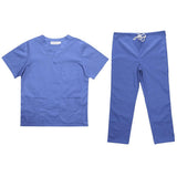 Maxbell Men Women Medical Spa Nursing Clinic Scrub Sets Hospital Uniform XXL Blue - Aladdin Shoppers