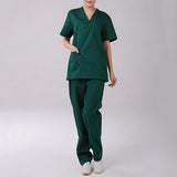 Maxbell Men Women Medical Spa Nursing Clinic Scrub Sets Hospital Uniform XL Green - Aladdin Shoppers