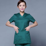 Maxbell Men Women Medical Spa Nursing Clinic Scrub Sets Hospital Uniform XL Green - Aladdin Shoppers